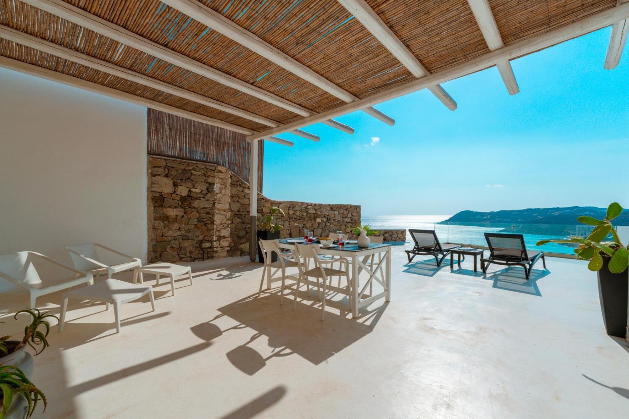 Elia House With Amazing View On The Beach Mykonos Villa Mykonos Town Exterior photo