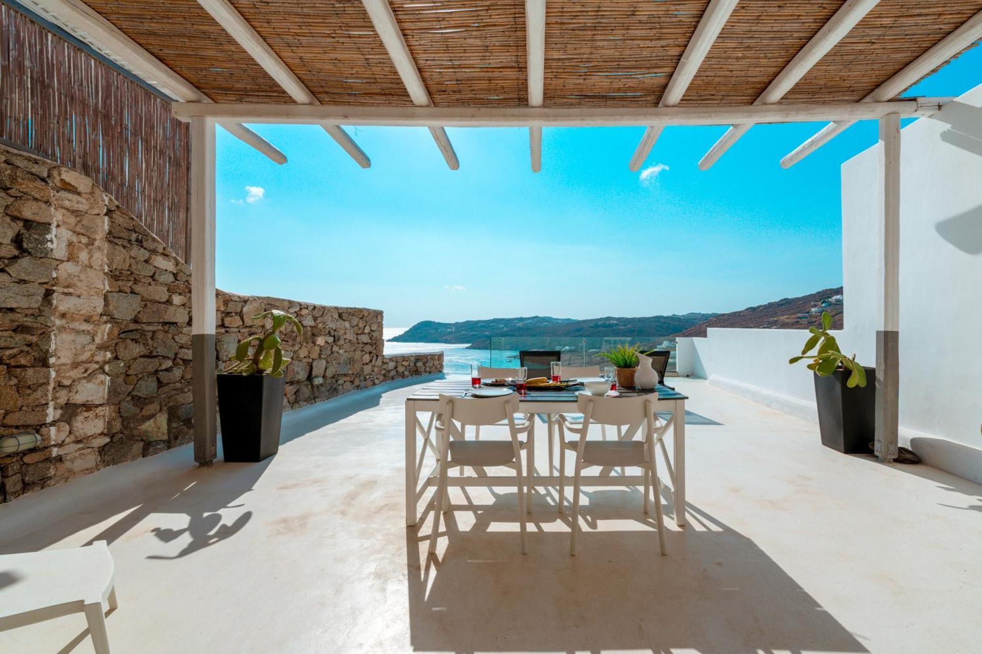 Elia House With Amazing View On The Beach Mykonos Villa Mykonos Town Exterior photo